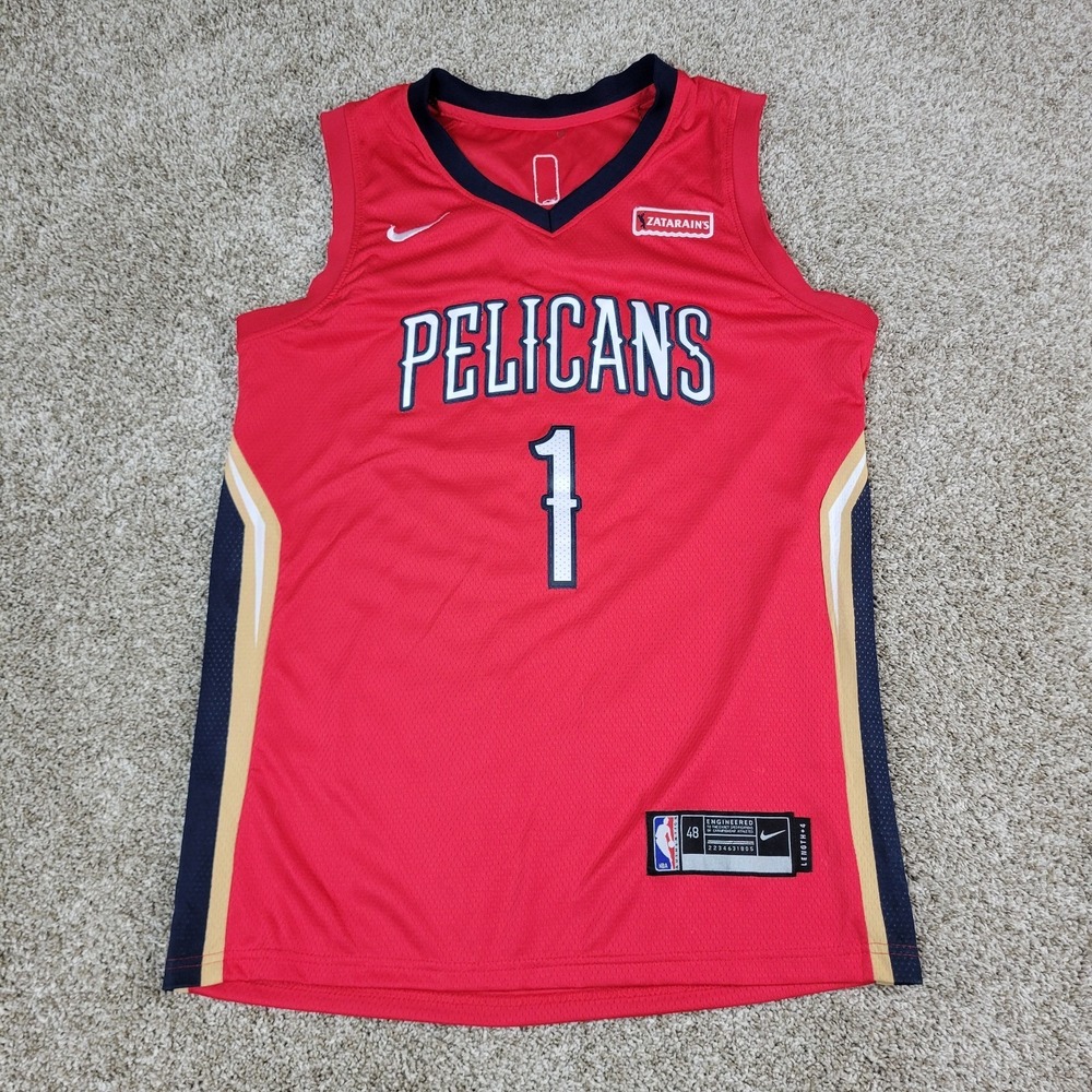Nike NBA Swingman Mens 48 Red New Orleans Pelicans Zion Williamson #1 Jersey